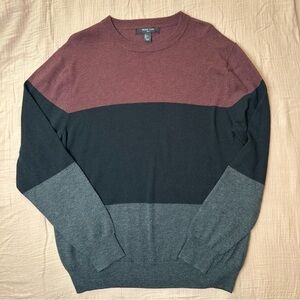 Mark Law Men’s Multi-Color Long Sleeve Crewneck Sweater